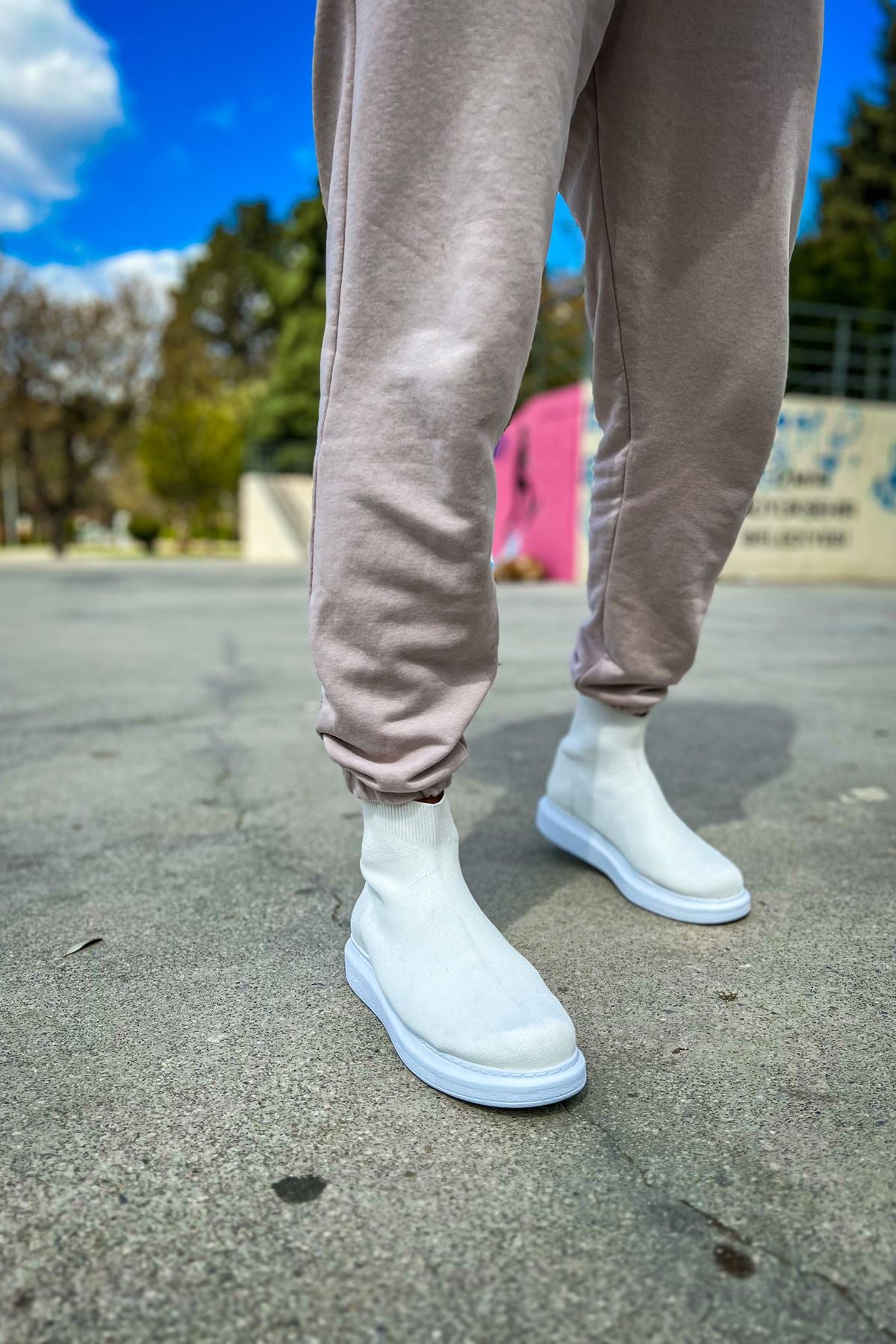 CH207 - TRT Maglieria-T Erkek Ayakkabı BEYAZ