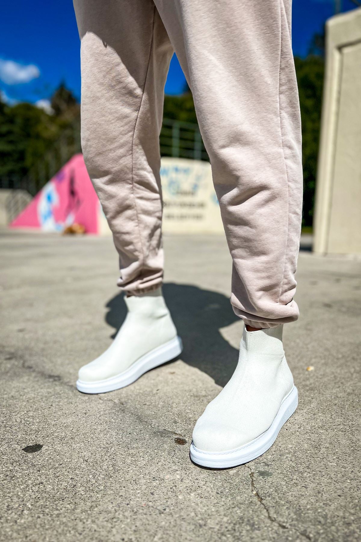 CH207 - TRT Maglieria-T Erkek Ayakkabı BEYAZ