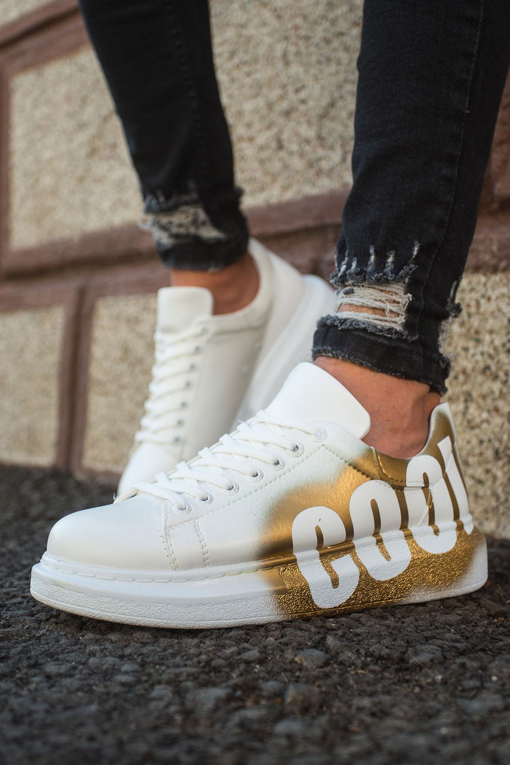 CH254 - CBT Pittura Erkek Ayakkabı 429 BEYAZ / SARI COOL