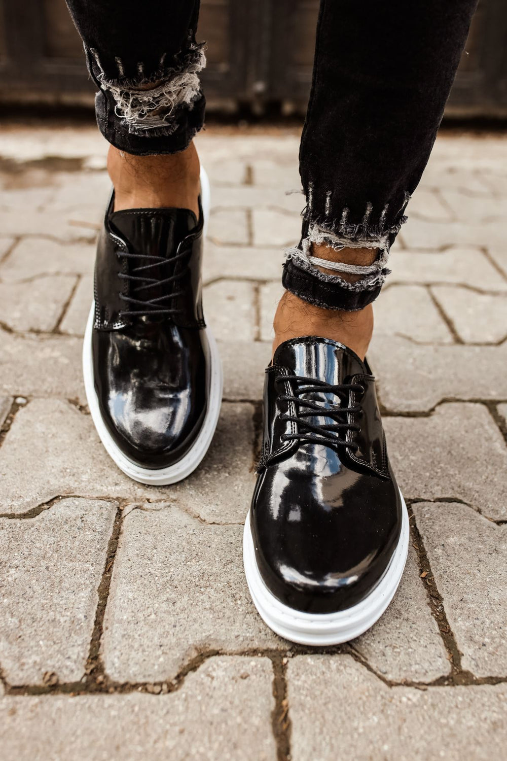 CH003 - RBT Pelle Verniciata Classica Erkek Ayakkabı SIYAH