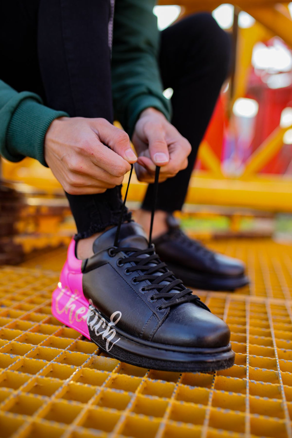 CH254 CST Pittura Erkek Ayakkabı 477 SİYAH / PEMBE CHEKICH