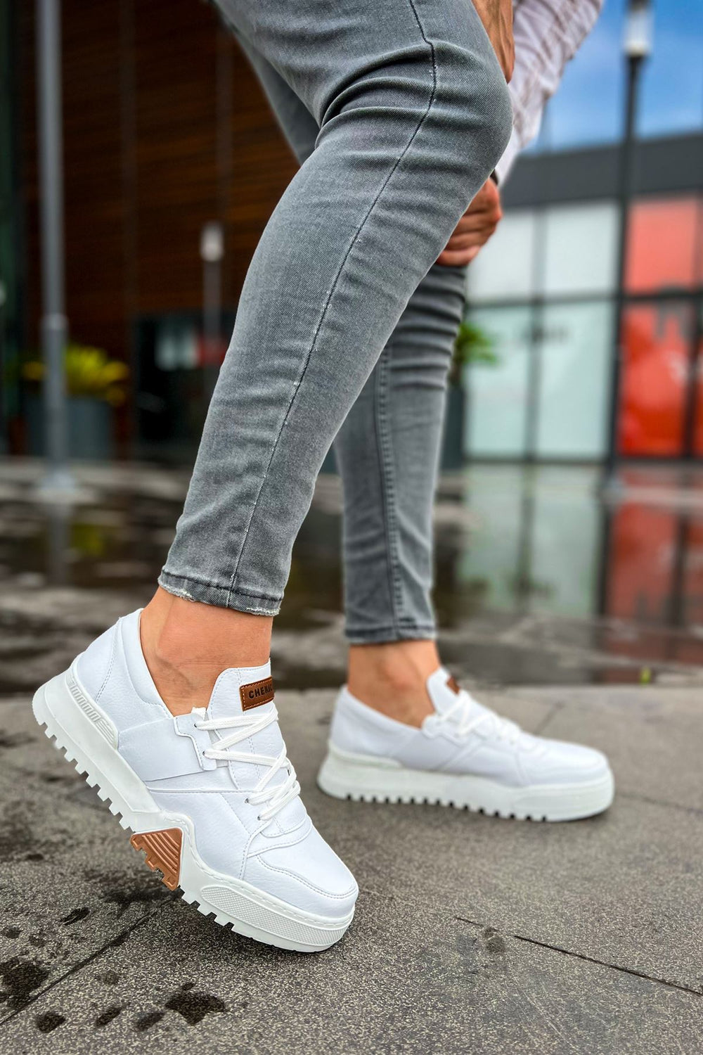 CH067 - GBT Warrem Erkek Ayakkabı BEYAZ / BEYAZ