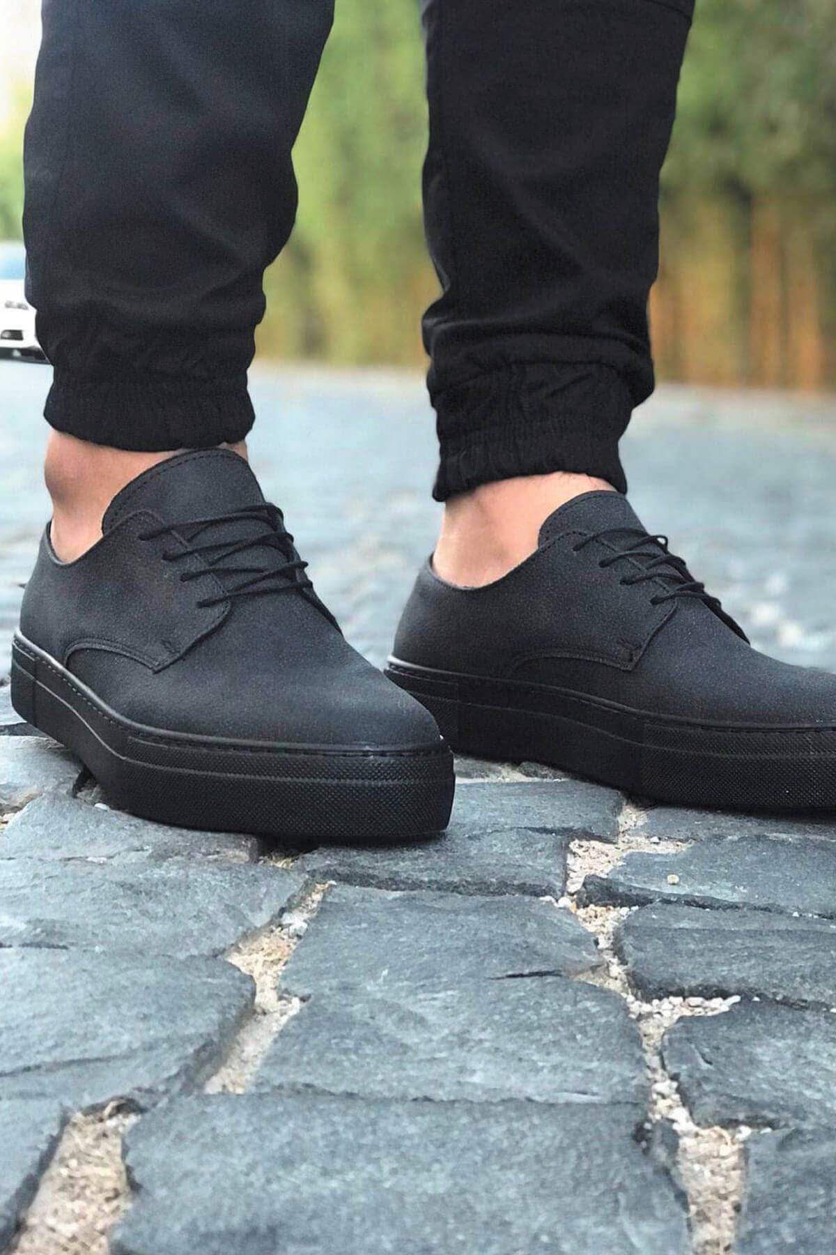 
                  
                    Men's Lace-up Black Shoes ch005 - OUTFITLIFT
                  
                