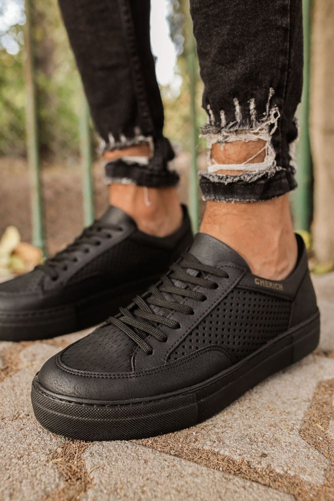 
                  
                    Chekich Men's Lace-up Full Black Shoes ch015
                  
                