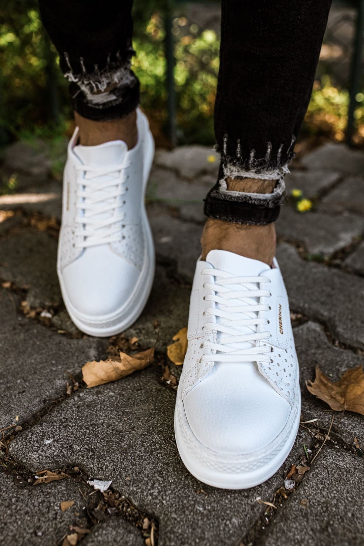 
                  
                    Chekich Men's Lace-up White Shoes ch043
                  
                