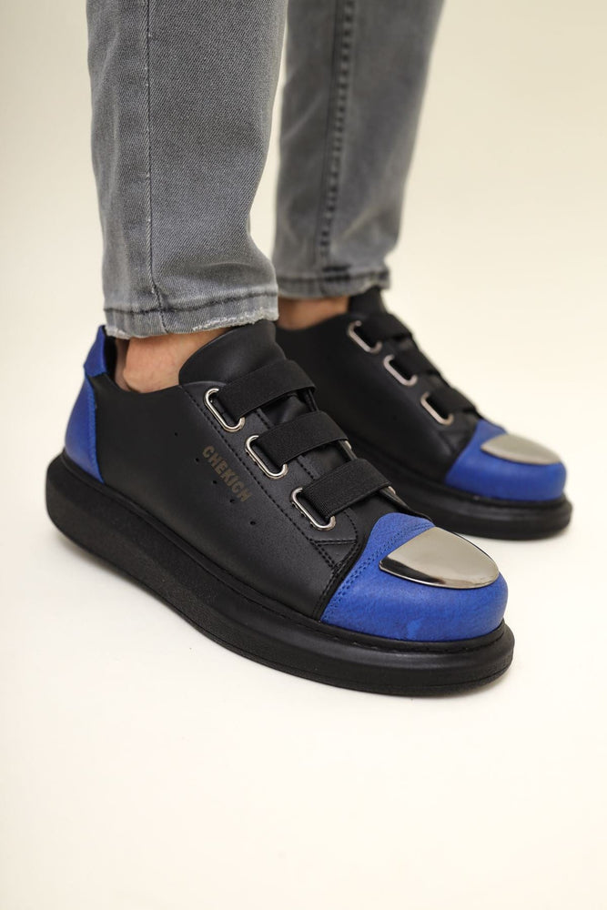 
                  
                    Chekich Men's Shoes Black Sax Blue ch251 - OUTFITLIFT
                  
                