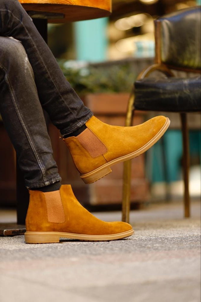 
                  
                    Genuine Leather Suede Chelsea Boots
                  
                