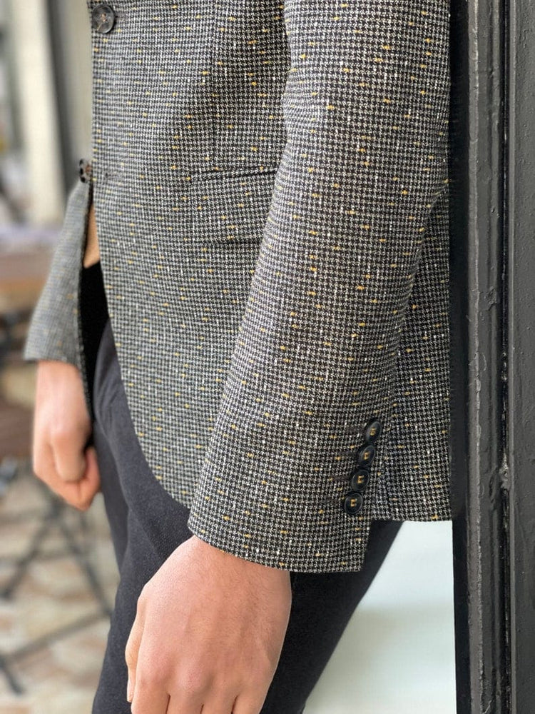 
                  
                    Men's Slim Fit Wool Patterned Blazer - OUTFITLIFT
                  
                